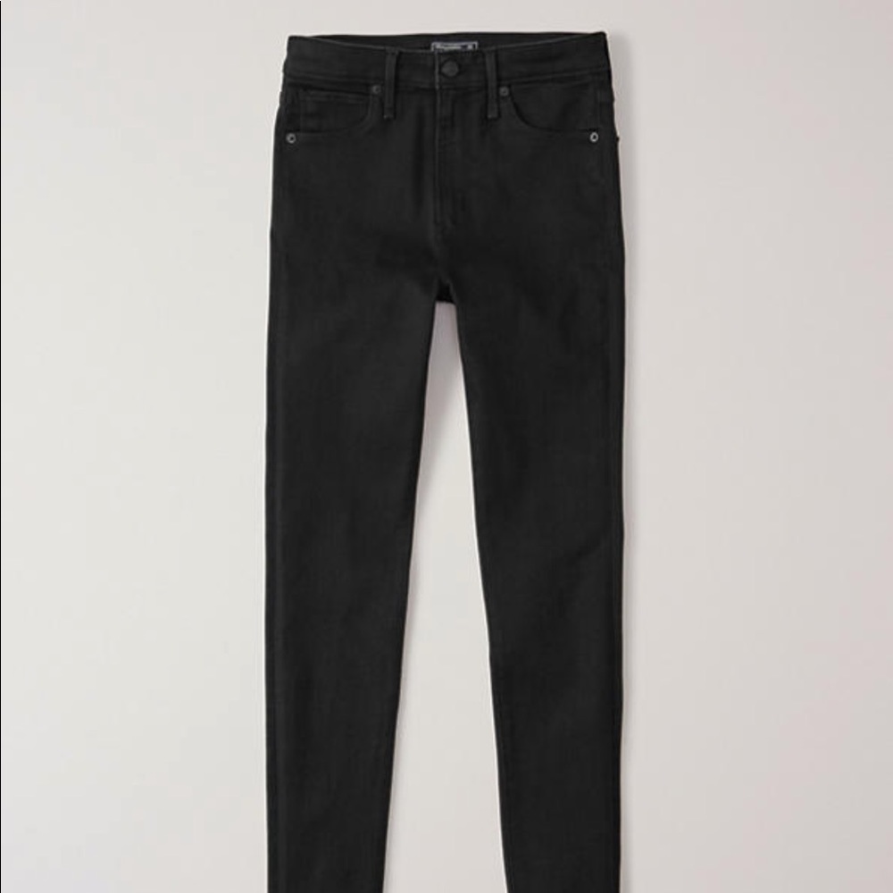 High Rise Black Skinny Jeans